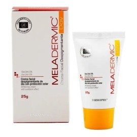 Crema Facial Aclaradora Despigmentante de Día con Filtro Solar Mineral Meladermic Day 25g Manchas en la Cara