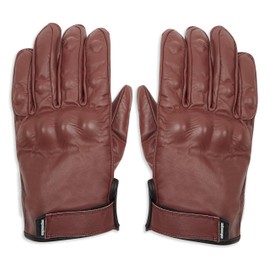 Spada Wyatt CE Leather Motorcycle Gloves L Oxblood