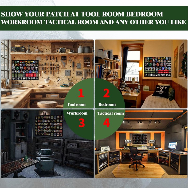 47x30 inch Tactical Patch Nylon Board, Display Wall Panel Holder,