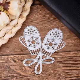 Healifty Cutting Dies Xmas Glove Shape DIY Scrapbook Supplies Metal Die Cuts for Card Making Embossing Paper Christmas Craft Decor