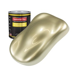 Restoration Shop - Antique Gold Metallic Acrylic Enamel Auto Paint - Quart Paint Color Only - Professional Single Stage High Gloss Automotive, Car, Truck, Equipment Coating, 2.8 VOC