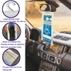 Encell Handicap Placard Holder 2PCS Clear Disabled Parking Permit Placard