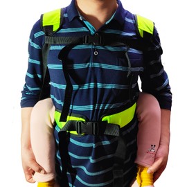 Green Double Layer Kids Soft Carrier Lightweight Toddler Carrier Outdoor for Short Trips Hiking Lift Sling Back Pack Belt Transferring Children to Car,Wheelchair,Vehicle,Bed