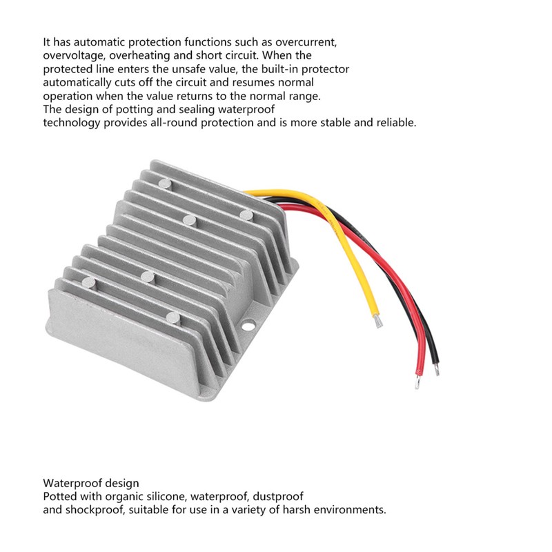 24V to 12V 8A 96W Power Converter Voltage Reducer DC