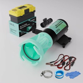 RV Macerator Pump 12V,Fast Dump for RV & Boat & Trailer Tanks | 144W High Power Sewage Pump Design to Replace Gravity Hose System | Sewage Macerator Pump Kit For Standard 3 INCH Waste Outlet ONLY