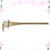 Toyvian Bamboo Rake Five Teeth Rake Sand Table Rake Mini