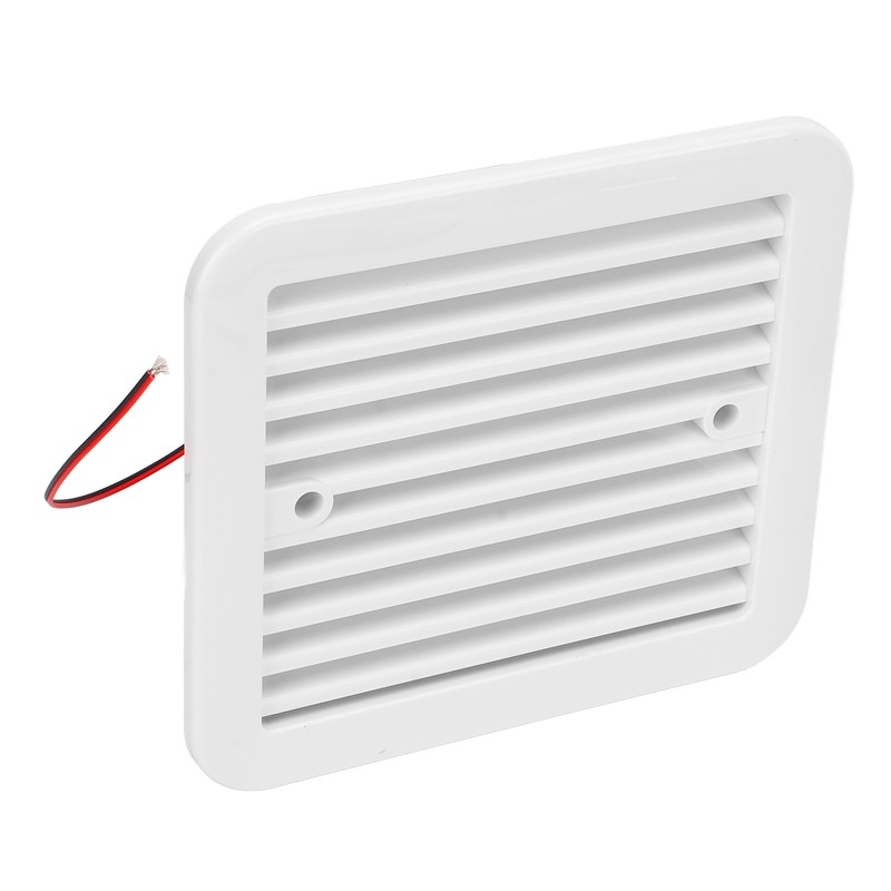 RV Side Vents 12V White Unidirectional Dustproof Strong Wind Cooling