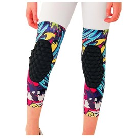 Youth Kids Long Knee Support Sleeves for Volleyball, Baseball, Football, Wrestling, Sports Running, 1 Pair Pink YM