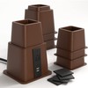 Home Intuition Heavy Duty Adjustable Bed Risers Furniture Riser 3,