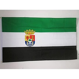 AZ FLAG Estremadura Flag 3' x 5' - Spanish region of Extremadura flags 90 x 150 cm - Banner 3x5 ft