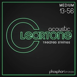 Cleartone 7413 Medium Phosphor Bronze Acoustic Guitar Strings 13-56 6-Pack w/Bonus Peg Winder