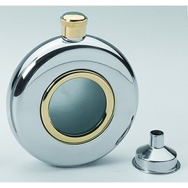 Round 5oz Hip Flask with Window Funnel