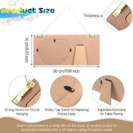 Jetec Teacher Appreciation Gifts Teacher Picture Frame Teacher Photo Frame Holds 4 x 6 Inch Photo Graduation Gift for Teachers Retirement Women Teacher Gifts Party Supplies(Teacher)