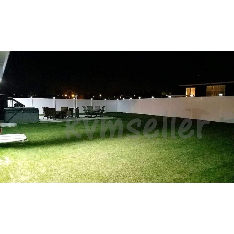 8 Pack Solar Powered Copper Outdoor Garden Deck Patio Fence