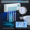 UV Toothbrush Sanitizer Toothbrush Holder Wall Mounted with Sterilizer and