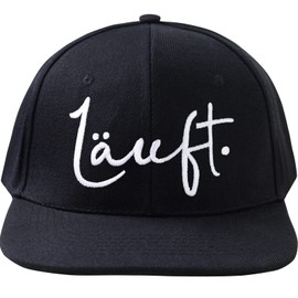 EXPRESS-STICKEREI Funny Cap with Saying | Adjustable Unisex Cap with Embroidery | Smapback Cap with Closure | Outdoor Baseball Cap for Sports & Leisure | Baseball Cap | One Size, Black/Runs