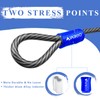 VIVBOO 1/2Inch Heavy-Duty Security Cable Lock with Loops 4FT/6FT/8FT/10FT Bike