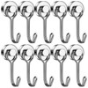 Junarter 10 Pack Magnetic Hooks for Hanging, 25LBS Neodymium Magnet