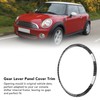 Interior Gear Shift Trim Cover Ring Carbon Fiber Style Console