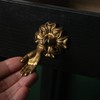 Fyne-Finds Gold Brass Metal Drawer Door Pulls Hand Shaped Victorian