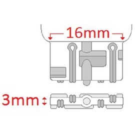 CEC Industries #7444NA (Amber) Bulbs, 12.8/14 V, 28/8 W, W3x16q Base, T-6.5 shape (Box of 10)