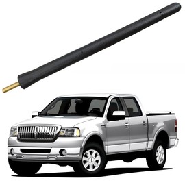 Short Antenna for Lincoln Mark LT (2006-2008), Mercury Montego (2005-2007), Mercury Sable (1992-2005) - 6 3/4 Inch Car Wash Proof, Internal Copper Coil Antenna Mast Replacement