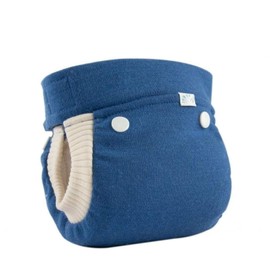 Popolini Easyfree Wool Medium Blue Outer Nappy, Inner Nappy, Insert and Belly Band (M (~5-10 kg))