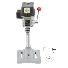 LIAPDG 110V Benchtop Drill Press, 340W Drill Press Table Small Mini Floor Drill Press for Drilling and Machining Iron (≤6 Mm), Wood (≤16 Mm) with 4.43 Ft Power Cord 3-Level Speed Adjustment