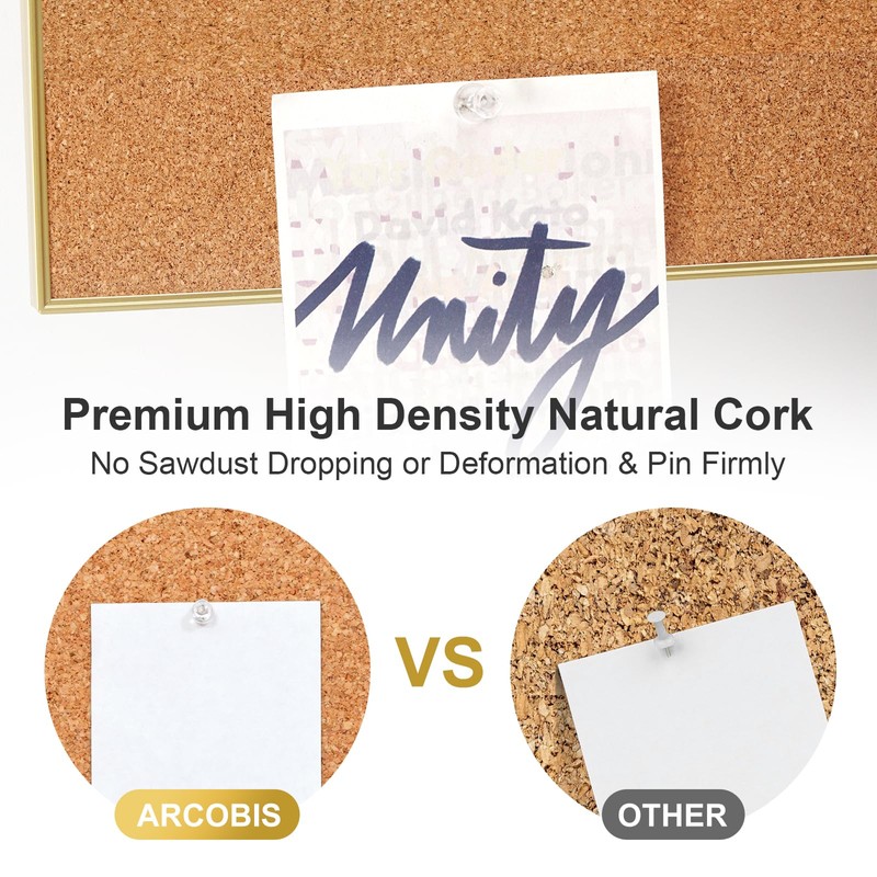 ARCOBIS Cork Board White Board Combo, 24 x 18 Inch