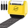 Miseyo Wide Identity Theft Protection Roller Stamp Set - Yellow