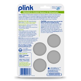 Plink Washer & Dishwasher Freshener & Cleaner Tablets and Drinkware Descaler Tablets
