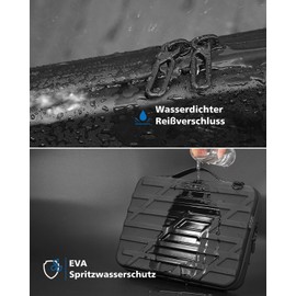 NIDOO 13 Inch 14 Inch EVA Laptop Bag Compatible with MacBook Air Pro 13 M3 M2 / MacBook Pro 14 M4 M3 M2 / 13.4 Inch XPS 13/13.5 Inch Laptop, Shockproof, Splashproof Bag, Shoulder Bag for 13.5 Inch