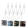 Mipcase 10pcs Stainless Steel Fish Lock Device Professional Fishing Clip