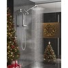 Veken 10'' All Metal Rain Shower Head with Handheld Spray