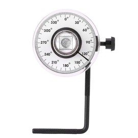 Angle Torque Angle Gauge for Tightening Angles After Use Torque Wrench High Precision Scale Easy to Read Adjustable Arm Metal Plastic Fits 1/2" Doctor Tools