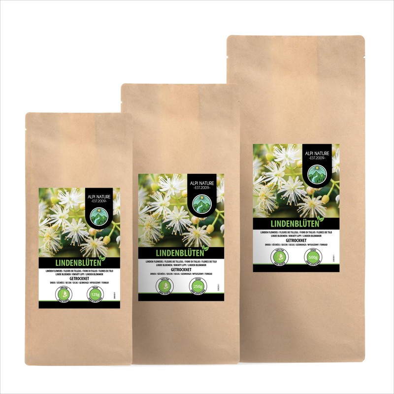 Linden blossom tea (125g, 4.4oz), dried linden blossom tea, 100%