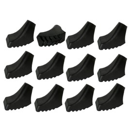 12 Pieces/6 Pairs of Nordic Walking Pads Trekking Rubber Buffers X-4TTW for all Standard Nordic Walking Poles - Hiking Poles - for the Nordic Walking Pole with 10 mm Diameter