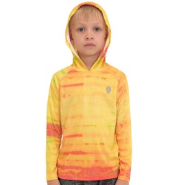 Hoodies for Boys Sun Protection Tshirts Kids Athletic Top Rash Guard with Hood