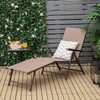 Giantex Patio Lounge Chair Foldable Chaise Lounger, Outdoor Sunbathing Chair