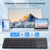 Bnnwa Kabellose Bluetooth-Tastatur, Bluetooth + 2,4 G Dual-Modus-Tastatur, klein, tragbar,