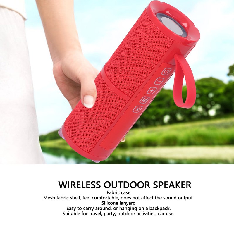 10W Bluetooth Speaker Portable LED Light Dual Speaker Bluetooth Speaker