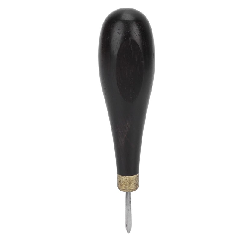 Leather Sewing Awl, Red Sandalwood Steel Rhombus Awl Professional Mahogany