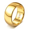 Florideco 10MM 14K Gold Filled Band for Women Men -