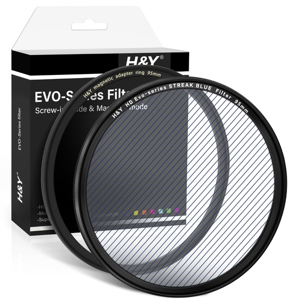 H&Y EVO Series 95mm Variable Blue Streak Filter 360° Rotatable