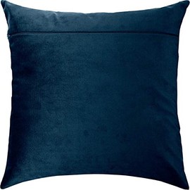 Brvsk Dark Blue. Upholstery Cushion Back for Sewing Pillowcases, Size 40×40 cm, with Zipper