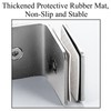 Stainless Steel 90 Degree Glass Clamp, Single Side Square Glass