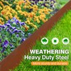 LAVEVE Landscape Edging Pre-Rusted Galvanized Steel, Hammer-in Metal Garden Edging