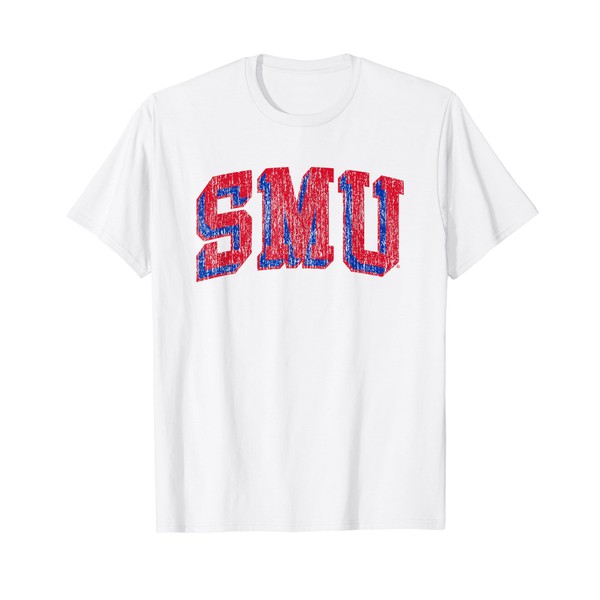 SMU Mustangs Retro Arch Block T-Shirt
