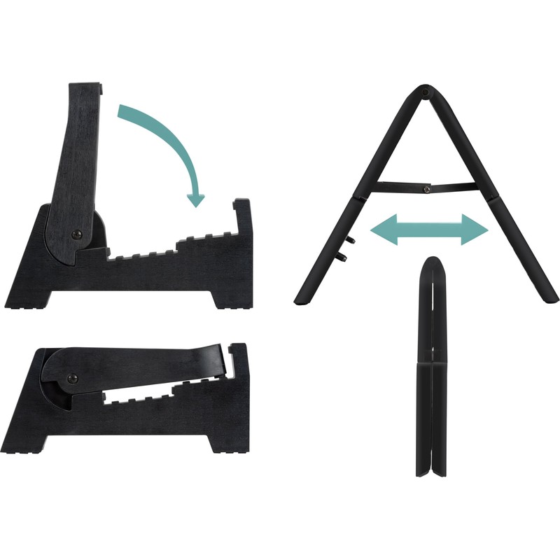 Rocktile GSF-2015S Guitar Stand (Universal Stand, Foldable, Foldable, Rubber Surface,