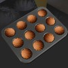 Mini Muffin Pan, 12 Cup Nonstick Carbon Steel Baking Tray,